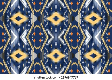 Patrón de diseño étnico ikat stripe Patrón azteca indio diseño moderno sencillo tradicional de impresión a mano Borde folk, indio, escandinavo, gitano, mexicano, alfombra africana, papel pintado.
