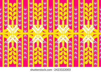 ethnic design pattern sarong pattern geometric design geometric pattern embroidery tribal yellow white pink Textile prints fabric patterns pillows carpet curtains blankets bed sheets wallpapers surfac