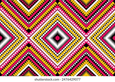 ethnic design pattern sarong pattern geometric design geometric pattern embroidery black yellow white pink Textile prints fabric patterns pillows carpet curtains blankets bed sheets wallpapers surface