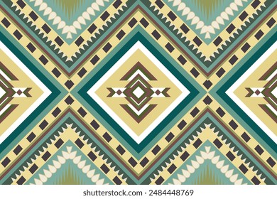 ethnic design pattern sarong pattern geometric design geometric pattern embroidery green yellow white Textile prints fabric patterns pillows carpet curtains blankets bed sheets wallpapers surface