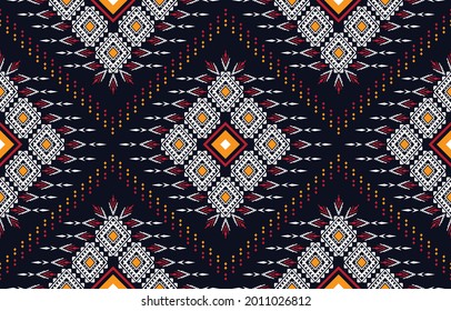 Fondo cuadrado de diseño étnico. Patrón sin foco en el diseño de arte tribal, folclórico, chevron. Impresión de adorno de arte geométrico azteca.Diseño de alfombras, papel pintado, ropa, envoltura, tela, cubierta