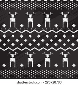 Ethnic doodle Tribal Aztec Seamless Pattern. Geometric Vector illustration