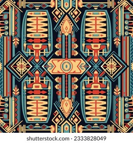 Ethnic Egyptian fabric pattern traditional folk antique. Ornate elegant luxury background.