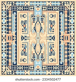 Ethnic Egyptian fabric pattern traditional folk antique. Ornate elegant luxury background.