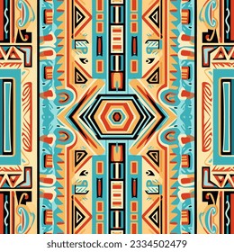 Ethnic Egyptian fabric pattern traditional folk antique. Ornate elegant luxury background.