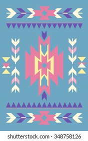Ethnic element design, vector illustration. Tribal colorful illustration for fabric, cloth, cards, invitation, flyer, label and much more

