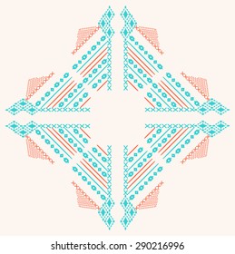 Ethnic Embroidery for fashion and other uses in vector