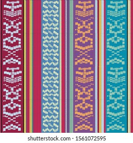Ethnic Embroidery Rafael Folklore Vector texture tribal folk