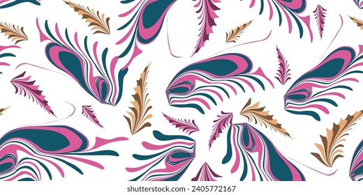 Ethnic fabric fashion with repeat pattern design