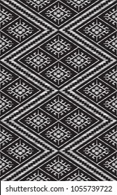ethnic fabric geometric seamless pattern vector background
