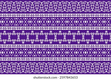ethnic, fabric , Geometric, seamless,pixel traditional ethnic, thai pattern, fabric pattern for textiles, rugs, wallpaper, clothing, sarong, batik, wrapping, embroidery, print, background, cover, illu