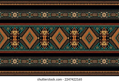 Ethnic fabric pattern. Abstract traditional folk antique graphic line. fabric textile vector illustration ornate elegant luxury style. Art print design for clothing, curtain, carpet, background.