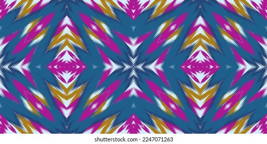 Ethnic fabric pattern Designed from geometric shapes Ethnic Asian style fabric pattern Used for home decoration, carpet work, indoor and outdoor use.
