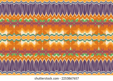Ethnic fabric pattern Designed from geometric shapes Ethnic Asian style fabric pattern Used for home decoration, carpet work, indoor and outdoor use.