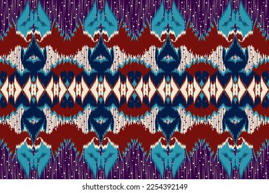 Patrón de tejido étnico Diseñado a partir de formas geométricas Patrón de tela de estilo étnico asiático Utilizado para la decoración del hogar, trabajo de alfombras, uso interior y exterior.