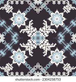 Ethnic fabric pattern Designed from geometric shapes Ethnic Asian style fabric pattern Used for home decoration, carpet work, indoor and outdoor use.