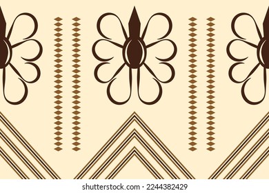 Estilo geométrico del tejido étnico. Sarong Aztec Patrón étnico oriental tradición de color naranja tradicional. Resumen,vector,ilustración. uso para textura, ropa, envoltura, decoración, alfombra.