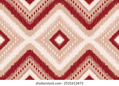 Ethnic fabric pattern seamless traditional. Ikat style, native tribal. for background, carpet, clothing, batik, texture.