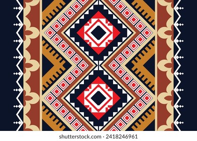 ethnic fabric patterns Ethnic fabric patterns designed with geometric patterns for textiles and sewing. Vector illustration