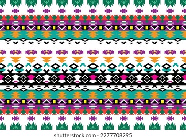 Ethnic fabric print repeat art vector illustration design