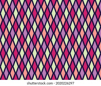Ethnic fabric texture pattern Abstract Geometric Vector oriental illustration retro embroidery repeating 