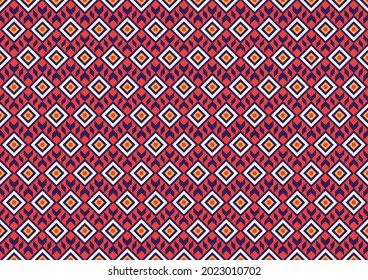 Ethnic fabric texture pattern Abstract Geometric Vector oriental illustration retro embroidery repeating 