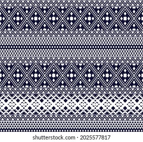 Patrón de textura de tejido étnico Resumen Vector geométrico azteca ilustración oriental retro bordado repitiendo 