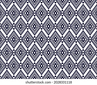 Ethnic fabric texture pattern Abstract Geometric Vector Aztec oriental illustration retro embroidery repeating 