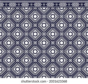 Ethnic fabric texture pattern Abstract Geometric Vector Aztec oriental illustration retro embroidery repeating 
