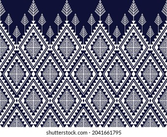 Ethnic fabric texture pattern Abstract Geometric Vector Aztec oriental illustration retro embroidery repeating 