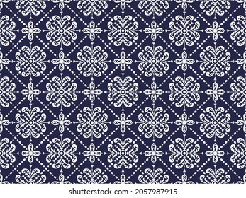 Ethnic fabric texture pattern Abstract Geometric Vector Aztec oriental illustration retro embroidery repeating ceramic tile 
