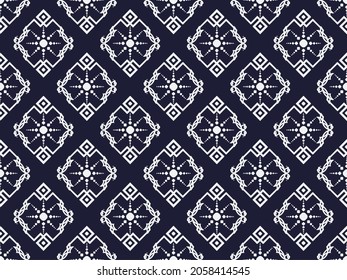 Ethnic fabric texture pattern Abstract Geometric Vector Aztec oriental illustration retro embroidery repeating ceramic tile 