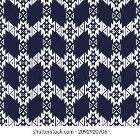 Ethnic fabric texture pattern Abstract Geometric Vector Aztec oriental illustration retro embroidery repeating ceramic tile 