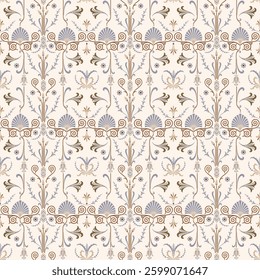 Ethnic Fabric Vector Background and Pattern