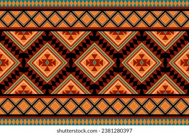 Tejido étnico.hermoso patrón.bordado folk,estilo bohemia,adorno de arte geométrico azteca.arte inkatha étnico abstracto.tela sin costura.diseño para tela, alfombra, papel pintado, ropa, fondo.