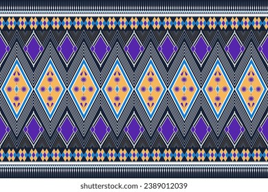 Ethnic fabric.beautiful pattern.folk embroidery,Bohemia style,Aztec geometric art ornament print.ethnic abstract Inkatha art.Seamless fabric.design for fabric, carpet, wallpaper, clothing,background.