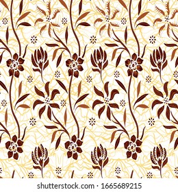 ethnic Fashion pattern design, Seamless Indonesian batik