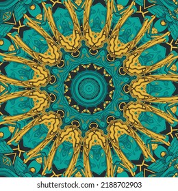Ethnic festive abstract floral pattern vector