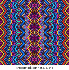 ethnic festive pattern for fabric. Abstract geometric colorful vintage seamless pattern ornamental. 