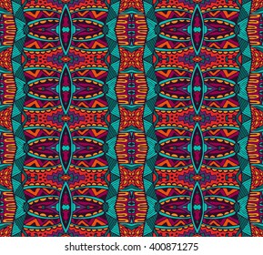 ethnic festive pattern for fabric. Abstract geometric colorful vintage seamless pattern ornamental. 