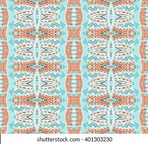 ethnic festive pattern for fabric. Abstract geometric colorful vintage seamless pattern ornamental. 