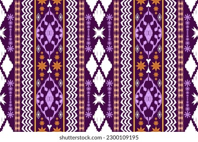 Ethnic Figure aztec embroidery style. Geometric ikat oriental traditional art pattern.Design for ethnic background,wallpaper,fashion,clothing,wrapping,fabric,element,sarong,graphic,vector illustration