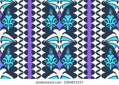 Ethnic Figure aztec embroidery style. Geometric ikat oriental traditional art pattern.Design for ethnic background,wallpaper,fashion,clothing,wrapping,fabric,element,sarong,graphic,vector illustration