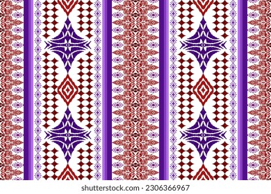 Ethnic Figure aztec embroidery style. Geometric ikat oriental traditional art pattern.Design for ethnic background,wallpaper,fashion,clothing,wrapping,fabric,element,sarong,graphic,vector illustration