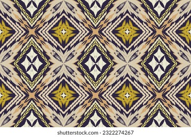 Ethnic Figure aztec embroidery style. Geometric ikat oriental traditional art pattern.Design for ethnic background,wallpaper,fashion,clothing,wrapping,fabric,element,sarong,graphic,vector illustration
