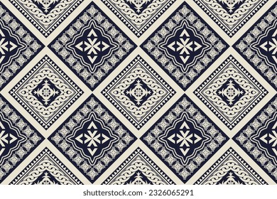 Ethnic Figure aztec embroidery style. Geometric ikat oriental traditional art pattern.Design for ethnic background,wallpaper,fashion,clothing,wrapping,fabric,element,sarong,graphic,vector illustration