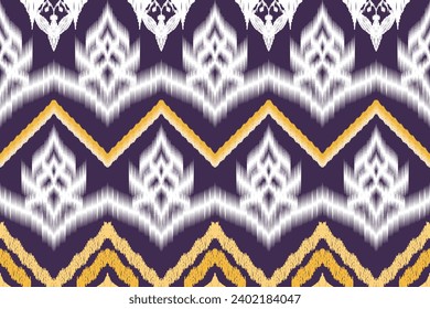 Ethnic Figure aztec embroidery style. Geometric ikat oriental traditional art pattern.Design for ethnic background,wallpaper,fashion,clothing,wrapping,fabric,element,sarong,graphic,vector illustration
