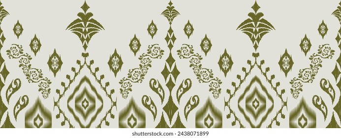 Ethnic Figure aztec embroidery style.Geometric ikat oriental traditional art pattern.Design for ethnic background,wallpaper,fashion,clothing,wrapping,fabric,element,sarong,graphic,vector illustration.