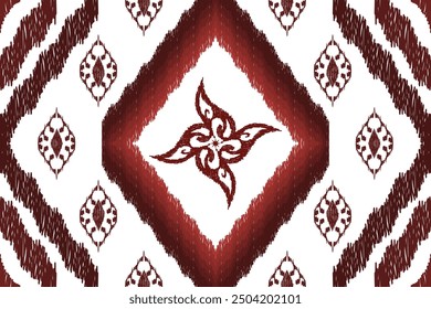 Ethnic Figure aztec embroidery style.Geometric ikat oriental traditional art pattern.Design for ethnic background,wallpaper,fashion,clothing,wrapping,fabric,element,sarong,graphic,vector illustration.