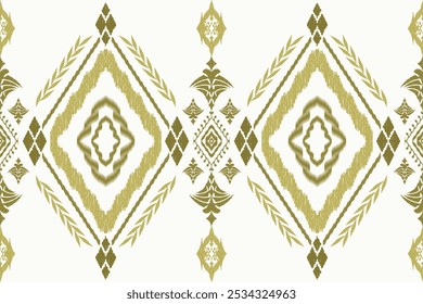 Ethnic Figure aztec embroidery style.Geometric ikat oriental traditional art pattern.Design for ethnic background,wallpaper,fashion,clothing,wrapping,fabric,element,sarong,graphic,vector illustration.